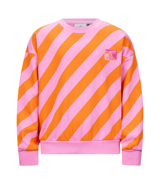 Retour Denim de Luxe Sweater met  strepen 'Pretty in Pink' VIVIAN - Candy