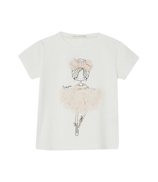 Liu Jo - Baby & Honey T-shirt met ballerina - Snow White