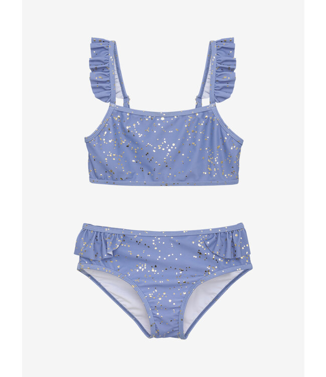 Bikini met ruffle en gold - Colony Blue