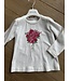 Longsleeve bloemen - Wit & Roze