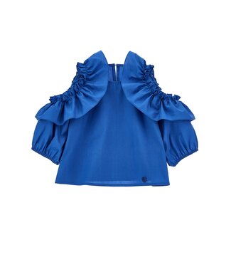 Monnalisa Sample Sale Prachtige top met speciale mouw - Blauw