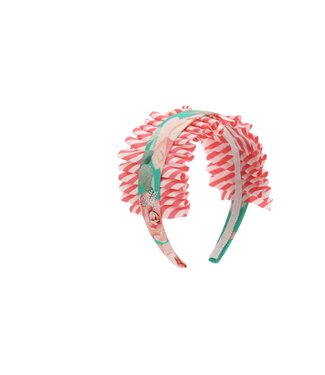 Monnalisa Sample Sale Haarband bloemen - Groen & Roze