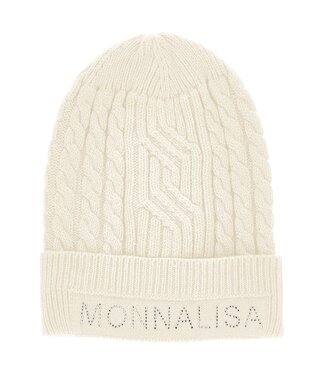 Monnalisa Sample Sale Muts met logo - Ecru