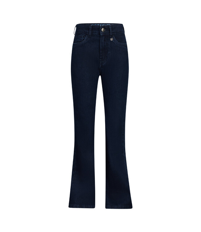 Jeansbroek met wijde pijpen MIKKIE - Dark Blue Denim