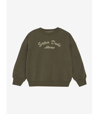 Minymo Sweater Super Dude - Khaki