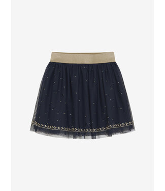 En Fant Rokje tule gouden details - Navy & Gold