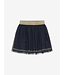 Rokje tule gouden details - Navy & Gold