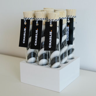 Proefbuishouder - kubus - WIT