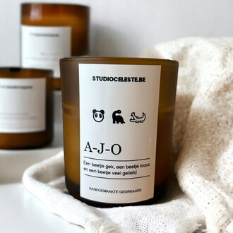 Geurkaars met een boodschap - Kokos