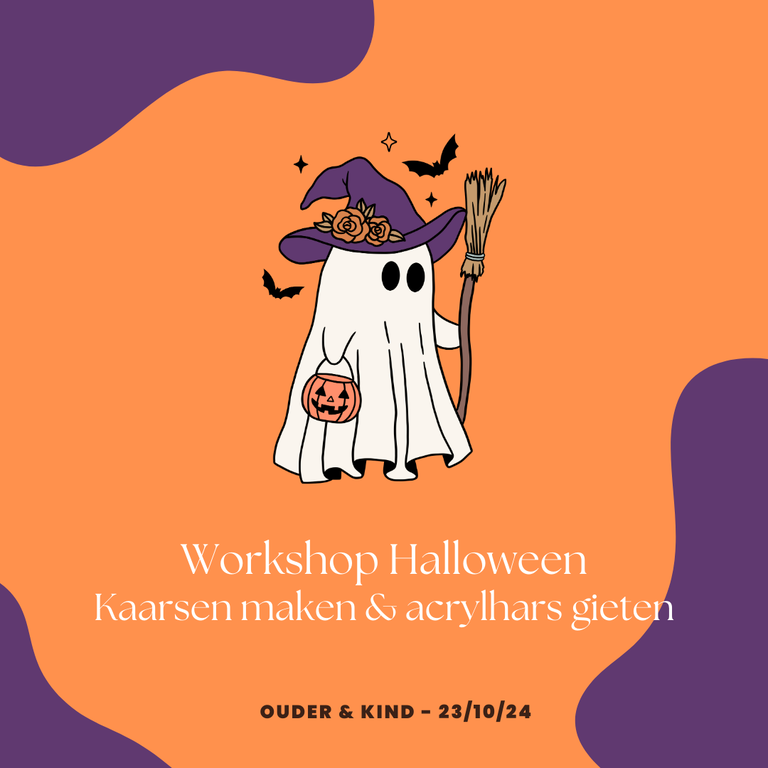 Workshop kaarsen maken - Halloween - Ouder & kind  23/10/24