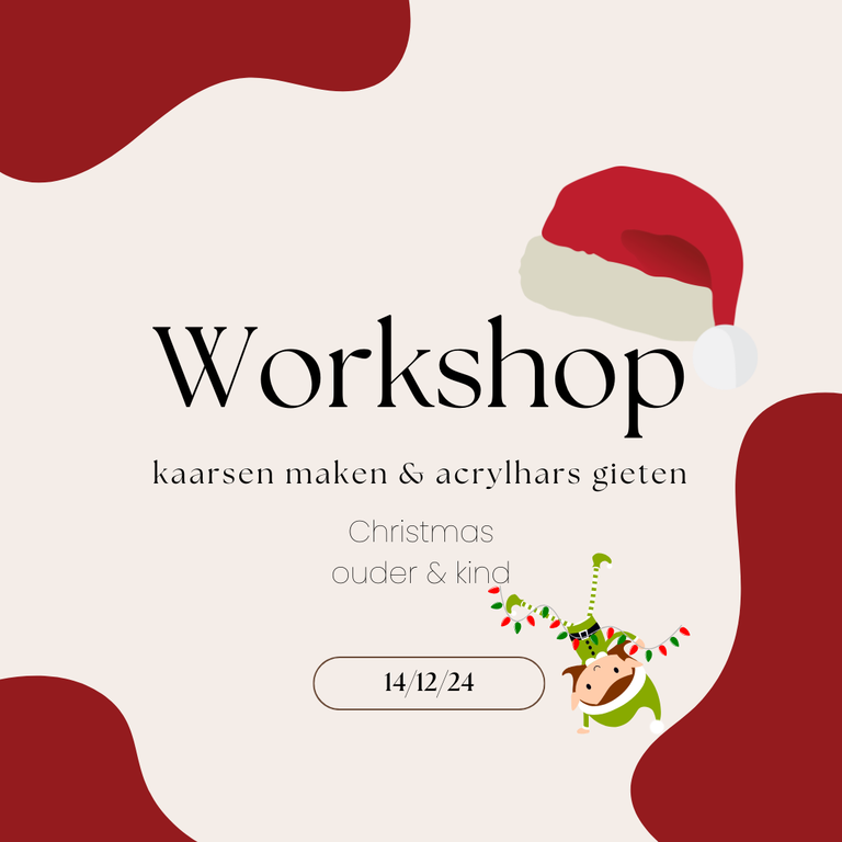 Workshop kaarsen maken - Christmas 14/12/24 - Ouder & kind