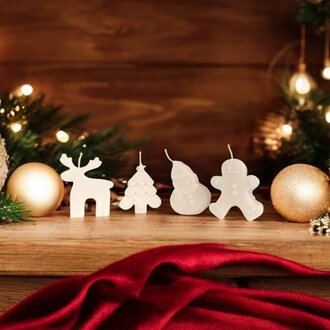 Setje kerstkaarsen Setje kerstkaarsen