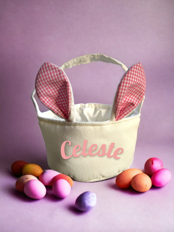 Paasmandje met naam - groen