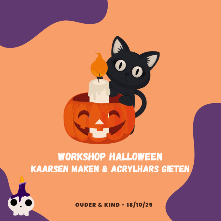VOLZET Workshop kaarsen maken - Halloween - Ouder & kind  18/10/25