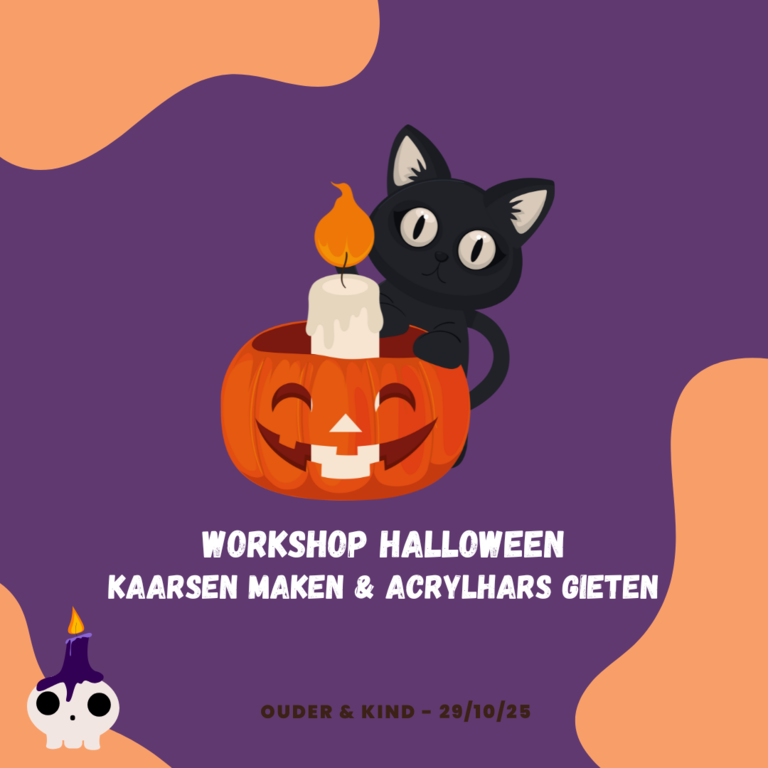 VOLZET Workshop kaarsen maken - Halloween - Ouder & kind  29/10/25