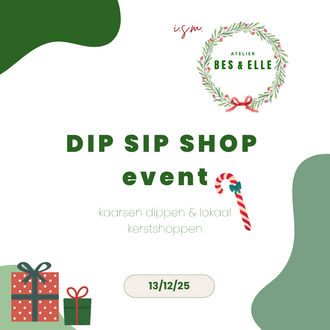 Special Kerstworkshop kaarsen  - DIP, SIP & SHOP