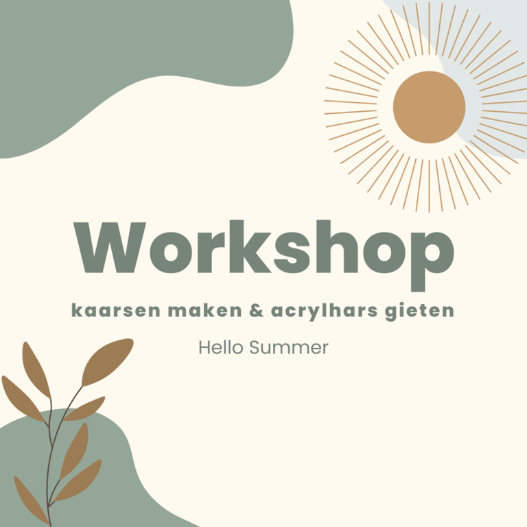 VOLZET 03/07/26 - Workshop kaarsen - Zomer