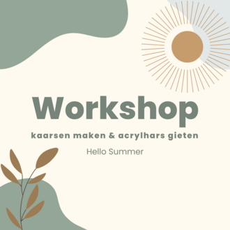 VOLZET 13/07/26 - Workshop kaarsen - Zomer