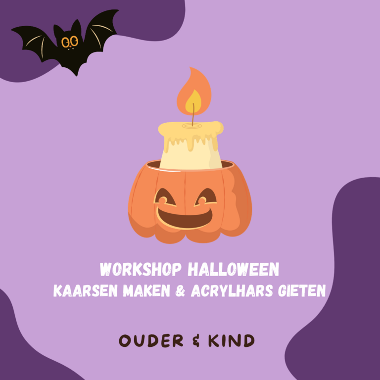 Workshop kaarsen maken - Halloween - Ouder & kind  31/10/26