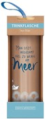 Trinkflasche  aus Glas mit Griffschlaufe "Am Meer"