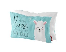Baumwoll-Kuschel-Kissen, "Lama"