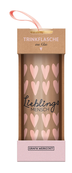 Trinkflasche aus Glas mit Griffschlaufe, "Lieblingsmensch" Trinkflasche aus Glas mit Griffschlaufe, "Lieblingsmensch"