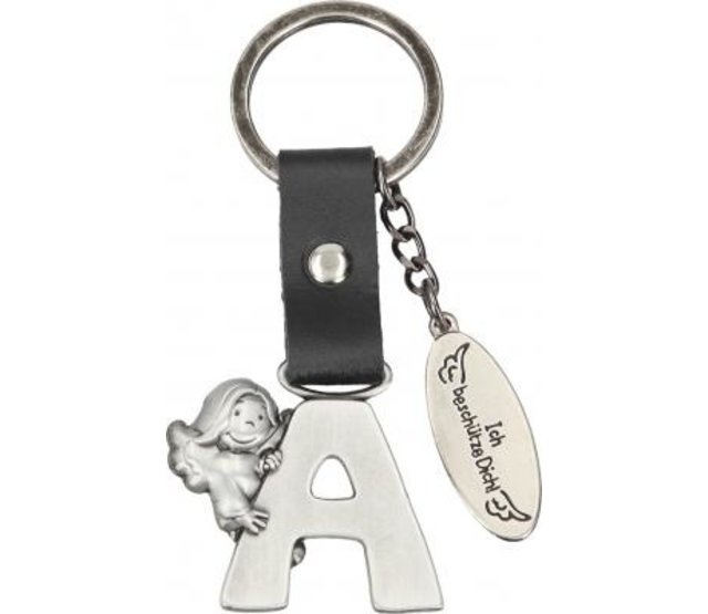 Schlüsselanhänger Schutzengel, Buchstabe A Schlüsselanhänger Schutzengel, Buchstabe A