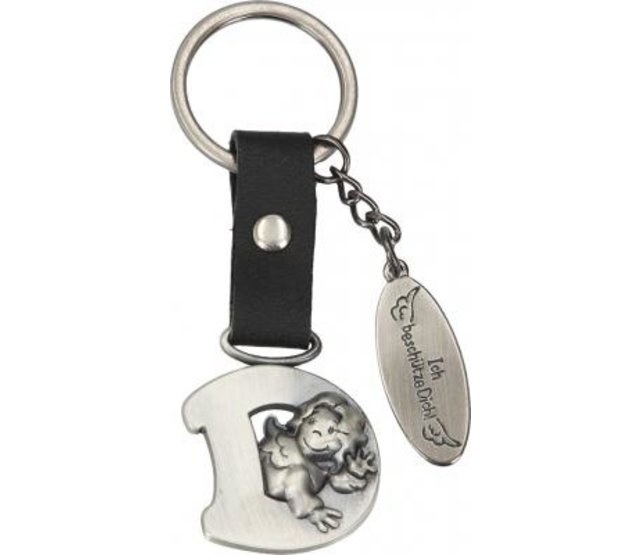 Schlüsselanhänger Schutzengel, Buchstabe D Schlüsselanhänger Schutzengel, Buchstabe D