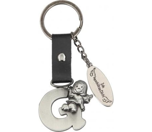 Schlüsselanhänger Schutzengel, Buchstabe G Schlüsselanhänger Schutzengel, Buchstabe G