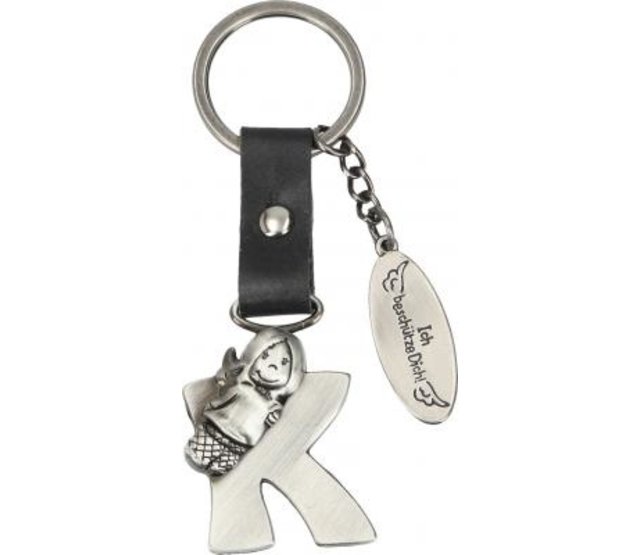 Schlüsselanhänger Schutzengel, Buchstabe K Schlüsselanhänger Schutzengel, Buchstabe K