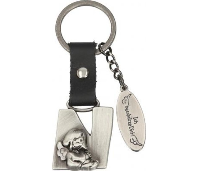 Schlüsselanhänger Schutzengel, Buchstabe N Schlüsselanhänger Schutzengel, Buchstabe N