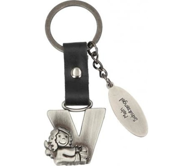 Schlüsselanhänger Schutzengel, Buchstabe V Schlüsselanhänger Schutzengel, Buchstabe V