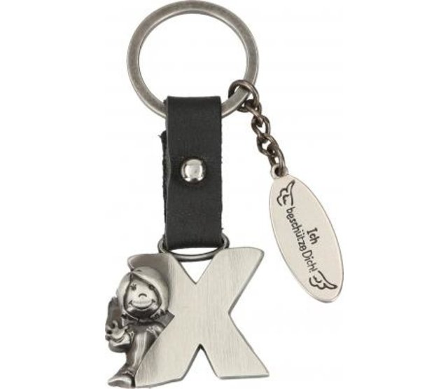 Schlüsselanhänger Schutzengel, Buchstabe X Schlüsselanhänger Schutzengel, Buchstabe X
