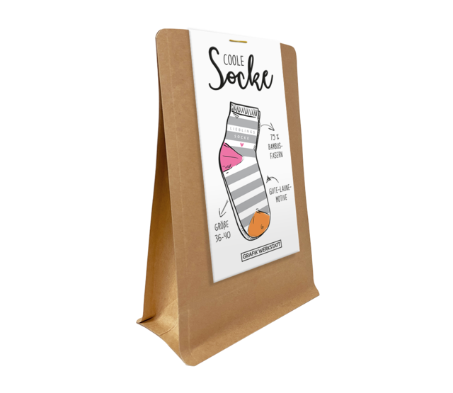Coole Socke Lieblingssocke - Grösse 36-40 Coole Socke Lieblingssocke - Grösse 36-40