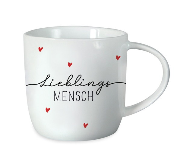 Grafik Werkstatt Gute Laune Porzellan-Tasse, "Lieblingsmensch"