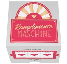 Grafik Werkstatt Message in a Box, "Komplimente Maschine"