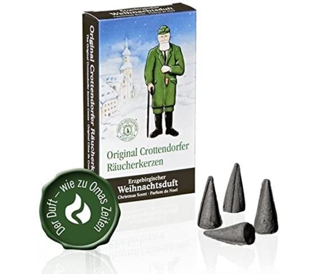Crottendorfer Räucherkerzen - 4 Sorten in einem Set - verschiedene Düfte