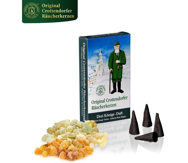 Crottendorfer Räucherkerzen - 4 Sorten in einem Set - verschiedene Düfte