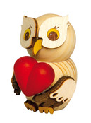 Holzfigur - Mini Eule "Herz" - ca. 7cmHolzfigur-Mini Eule "Herz" Holzfigur - Mini Eule "Herz" - ca. 7cmHolzfigur-Mini Eule "Herz"