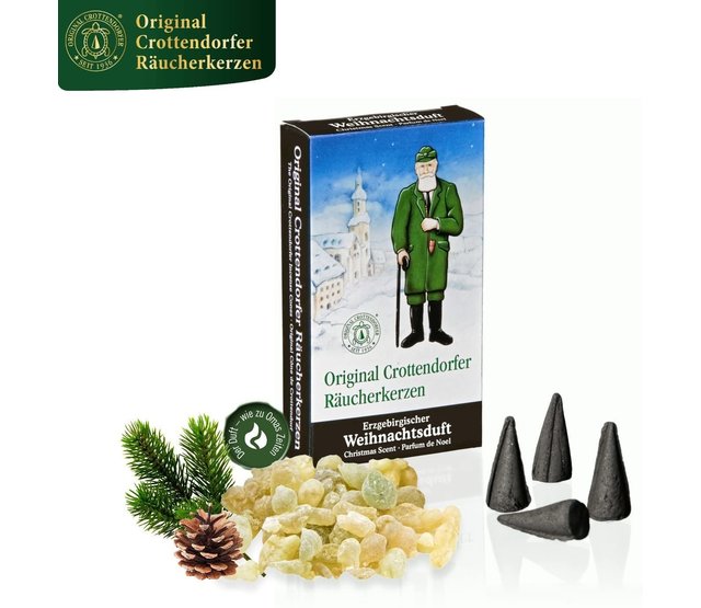 Crottendorfer Räucherkerzen - 6 Sorten in einem Set - verschiedene Düfte Crottendorfer Räucherkerzen - 6 Sorten in einem Set - verschiedene Düfte