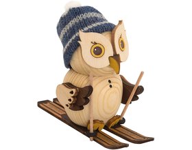 Mini Eule mit Ski