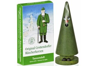 Räucherkerzen Set, Ziegenbein Tina Tanne + 1 Packung Tannenduft