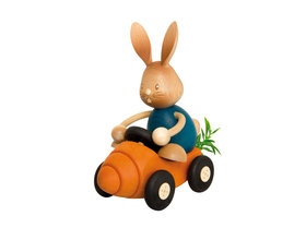 Stupsi Hase im Möhrenflitzer
