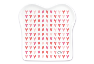 Toast-Teller mit Spruch, "Guten Appetit"