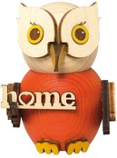 Drechslerei Kuhnert Holzfigur-Mini Eule "Home"