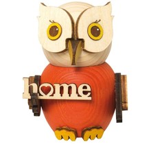 Drechslerei Kuhnert Holzfigur-Mini Eule "Home"