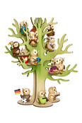Holzfigur-Mini Eule mit Kind Holzfigur-Mini Eule mit Kind