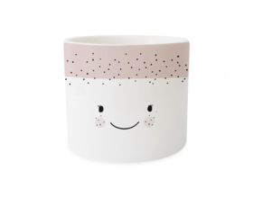 Blumentopf, Mini Dekotopf "Gesicht"