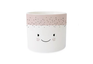 Blumentopf, Mini Dekotopf "Gesicht"