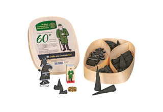 Geschenkset Spanschachtel 60+